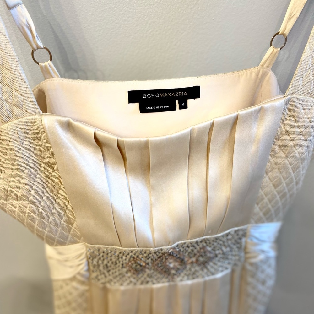 Beautiful cream color short cocktail dress BCBG.